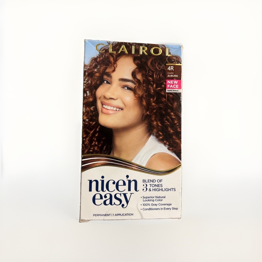 Clairol Nice'n Easy Permanent Hair Color 4R Dark Auburn New